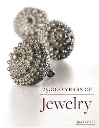 Couverture du livre « 25000 years of jewelry (paperback) » de Eichhorn-Johanssen M aux éditions Prestel
