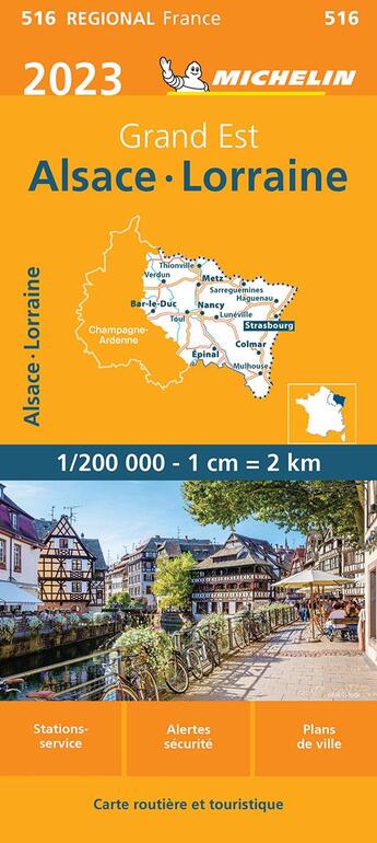 Couverture du livre « Alsace, Lorraine (édition 2023) » de Collectif Michelin aux éditions Michelin