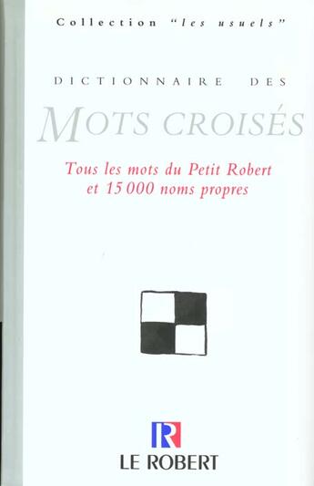 Couverture du livre « Dict des mots croises » de  aux éditions Le Robert