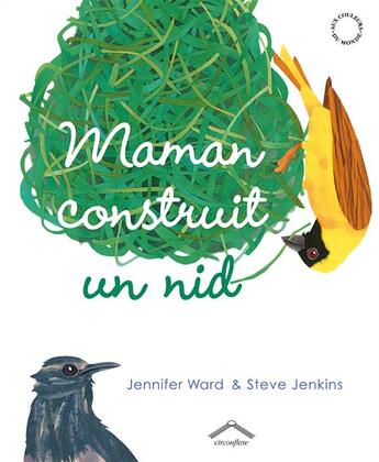 Couverture du livre « Maman construit un nid » de Steve Jenkins et Jennifer Ward aux éditions Circonflexe