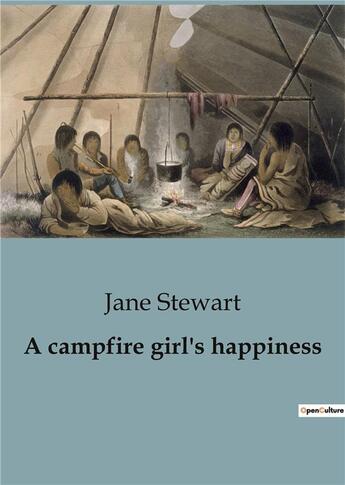 Couverture du livre « A campfire girl's happiness » de Stewart Jane aux éditions Culturea