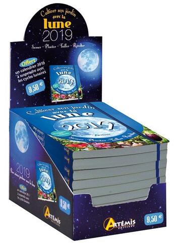 Couverture du livre « Boîte 10 exemplaires ; cultiver son jardin avec la lune (édition 2019) » de  aux éditions Artemis