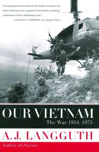 Couverture du livre « Our Vietnam » de Langguth A J aux éditions Simon & Schuster