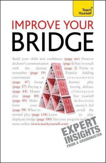 Couverture du livre « Improve Your Bridge: Teach Yourself » de David Bird aux éditions Hodder Education Digital