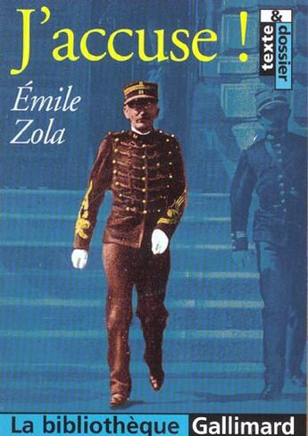 Couverture du livre « «J'accuse... !» » de Émile Zola aux éditions Gallimard