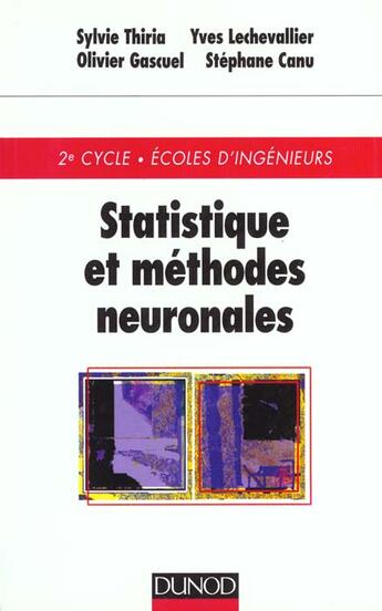 Couverture du livre « Statistiques & Methodes Neuronales » de Canu et Thiriat et Lechevallier aux éditions Dunod