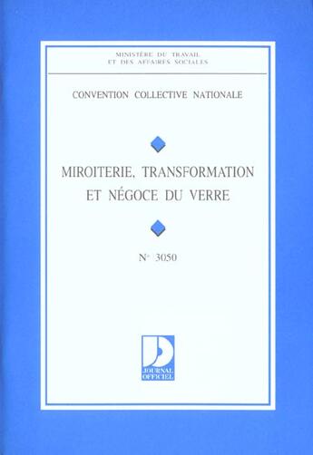 Couverture du livre « Miroiterie, transformation et negoce du verre » de  aux éditions Documentation Francaise