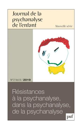 Couverture du livre « Journal de la psychanalyse de l'enfant 2019-2 » de  aux éditions Puf