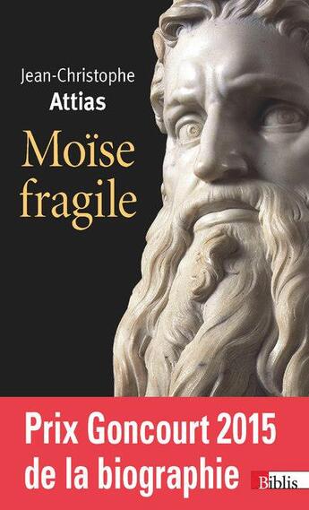 Couverture du livre « Moïse fragile » de Jean-Christope Attias aux éditions Cnrs