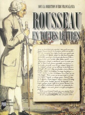 Couverture du livre « Rousseau en toutes lettres » de  aux éditions Pu De Rennes