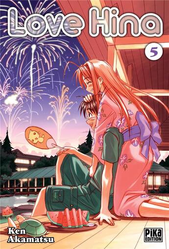 Couverture du livre « Love Hina Tome 5 » de Ken Akamatsu aux éditions Pika