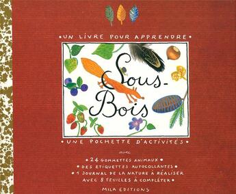 Couverture du livre « Sous-bois » de Sonia Goldie et Anne Weiss aux éditions Mila