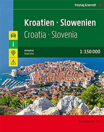 Couverture du livre « Superatlas croatia-slovenia » de  aux éditions Freytag Und Berndt