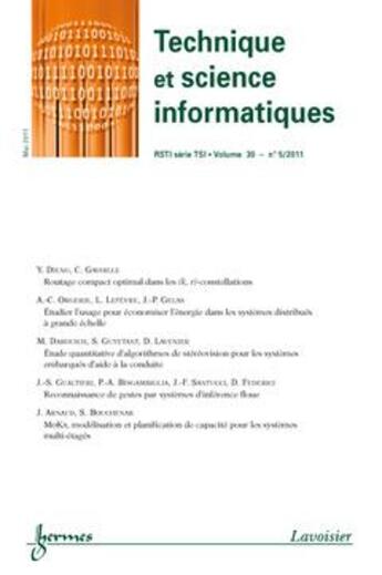 Couverture du livre « Technique et science informatique rsti serie tsi volume 30 n 5 mai 2011 » de  aux éditions Hermes Science Publications