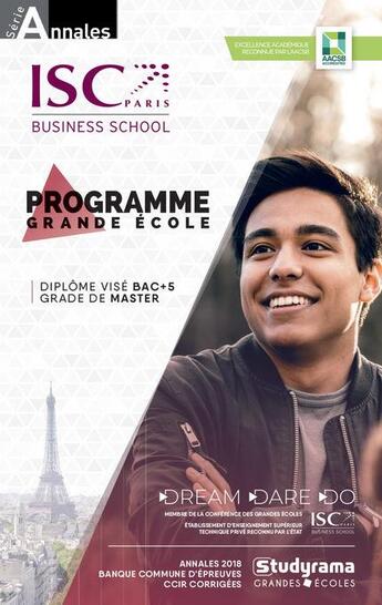 Couverture du livre « Programme Grande Ecole » de  aux éditions Studyrama