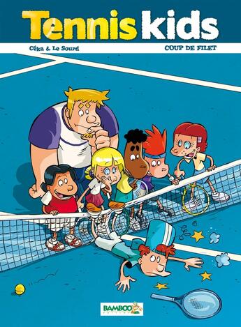 Couverture du livre « Tennis kids Tome 2 : coup de filet » de Ceka et Patrice Le Sourd aux éditions Bamboo