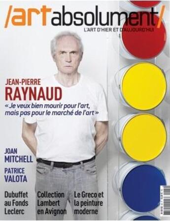 Couverture du livre « Art absolument 60 jean-pierre raynaud » de  aux éditions Art Absolument