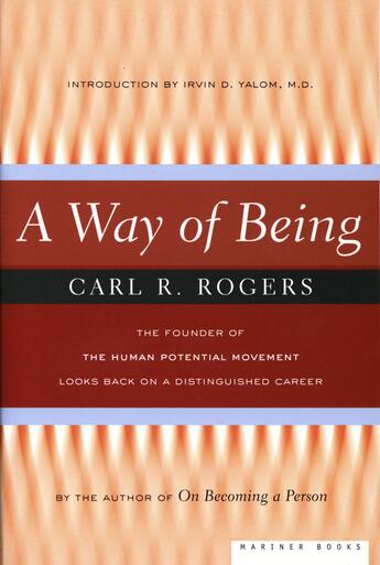 Couverture du livre « A Way of Being » de Rogers Carl aux éditions Houghton Mifflin Harcourt