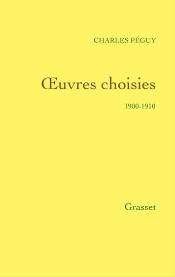 Couverture du livre « Oeuvres choisies » de Charles Peguy aux éditions Epagine