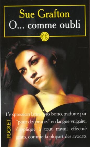 Couverture du livre « O Comme Oubli » de Sue Grafton aux éditions Pocket