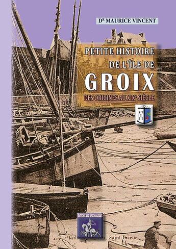 Couverture du livre « Petite histoire de l'île de Groix des origines au XIXe siècle » de Dr Maurice Vincent aux éditions Editions Des Regionalismes