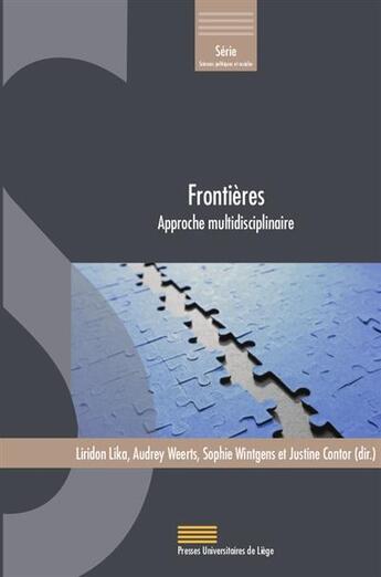 Couverture du livre « Frontières ; approche multidisciplinaire » de  aux éditions Pulg