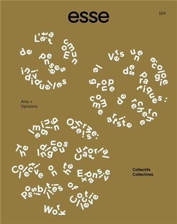 Couverture du livre « Esse n 104 : collectifs - janvier 2022 » de  aux éditions Revue Esse