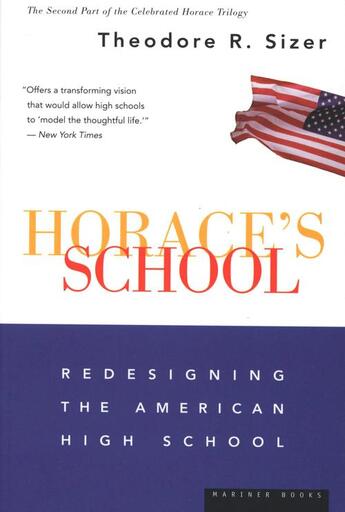 Couverture du livre « Horace's School » de Sizer Theodore R aux éditions Houghton Mifflin Harcourt