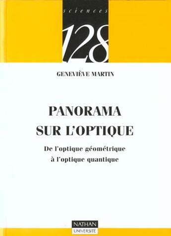 Couverture du livre « L'Optique » de Genevieve Martin aux éditions Nathan