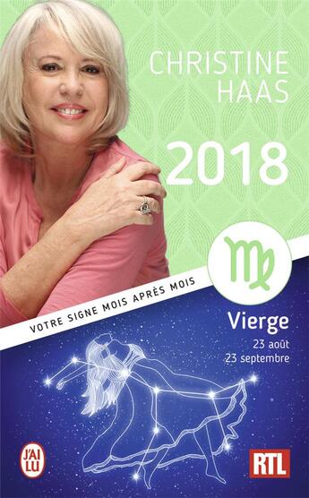 Couverture du livre « Vierge 2018 » de Christine Haas aux éditions J'ai Lu