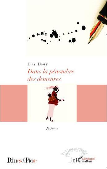 Couverture du livre « Dans la pénombre des demeures » de Dieyi Diouf aux éditions L'harmattan