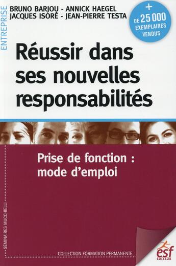 Couverture du livre « Réussir dans ses nouvelles responsabilités » de  aux éditions Esf