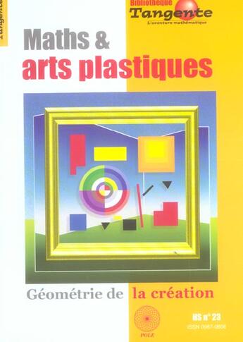 Couverture du livre « Maths et arts plastiques » de  aux éditions Pole