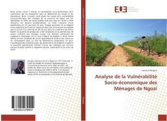 Couverture du livre « Analyse de la Vulnérabilité Socio-économique des Ménages de Ngozi » de Sanctus Niragira aux éditions Editions Universitaires Europeennes