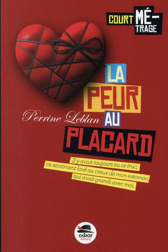 Couverture du livre « La peur au placard » de Perrine Leblan aux éditions Oskar