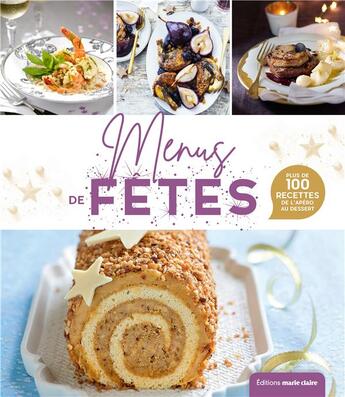 Couverture du livre « Menus de fêtes » de  aux éditions Marie-claire