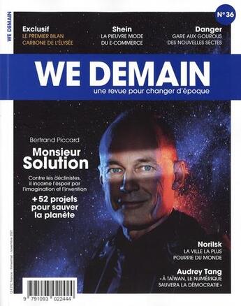 Couverture du livre « We Demain n.36 : monsieur solution : exclusif, Shein, danger » de We Demain aux éditions We Demain