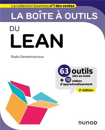 Couverture du livre « La boîte à outils : du lean (3e édition) » de Radu Demetrescoux aux éditions Dunod