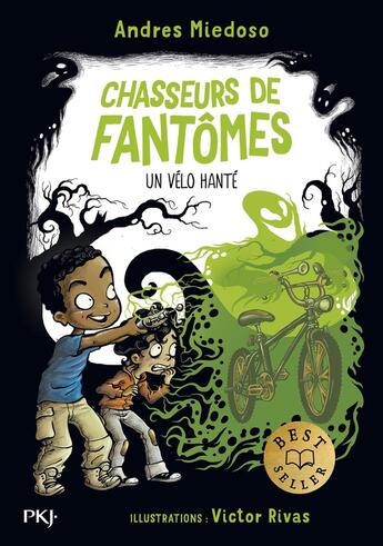 Couverture du livre « Chasseurs de fantômes Tome 2 : un vélo hanté » de Victor Rivas et Andres Miedoso aux éditions Pocket Jeunesse