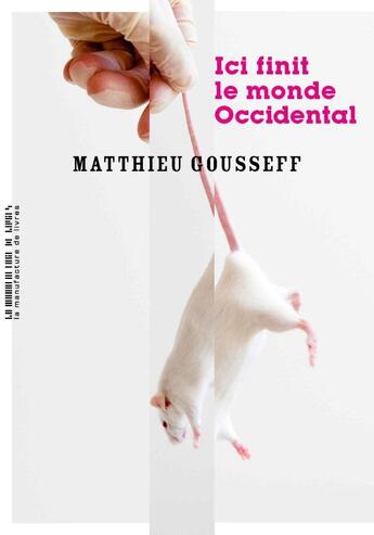 Couverture du livre « Ici finit le monde occidental » de Matthieu Gousseff aux éditions La Manufacture De Livres