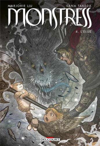 Couverture du livre « Monstress Tome 4 : l'élue » de Sana Takeda et Marjorie M. Liu aux éditions Delcourt