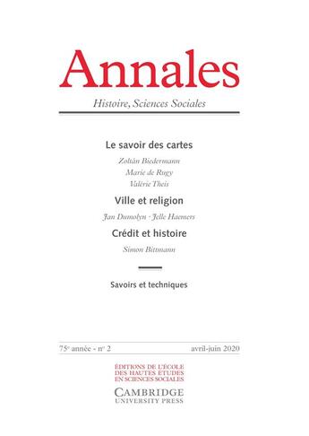 Couverture du livre « Annales. histoire sciences sociales, n 2020/2 - le savoir d » de  aux éditions Ehess