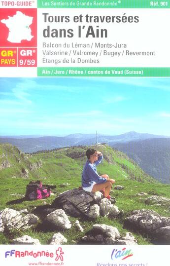 Couverture du livre « Tours et traversees dans l'ain 2005 - 01-39-69-gr9/gr59-901 » de  aux éditions Ffrp