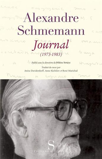 Couverture du livre « Journal 1973-1983 » de Alexandre Schmemann aux éditions Syrtes