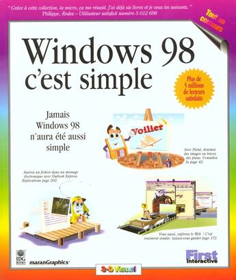 Couverture du livre « Windows 98 C'Est Simple: Mister Micro Presente » de René Maran aux éditions First Interactive