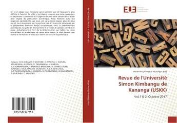 Couverture du livre « Revue de l'universite simon kimbangu de kananga (uskk) » de Muya Mayoyi Musangu aux éditions Editions Universitaires Europeennes