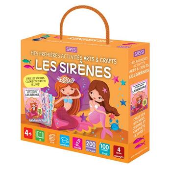 Couverture du livre « Mes premières activités arts & crafts ; les sirènes » de Matteo Gaule et Luca Trevisan et Giulia Meneguzzo aux éditions Sassi