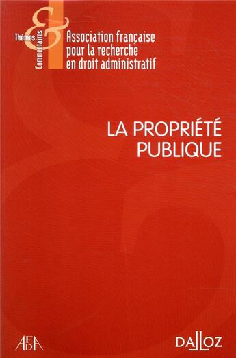 Couverture du livre « La propriété publique » de  aux éditions Dalloz