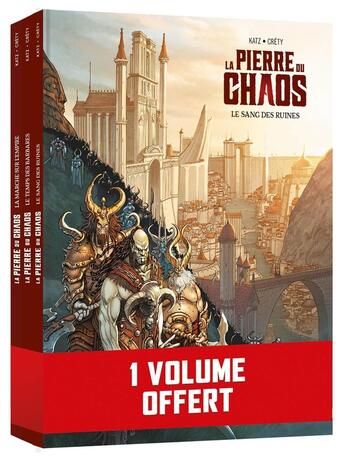 Couverture du livre « La pierre du chaos : Tome 1 à Tome 3 » de Gabriel Katz et Stephane Crety aux éditions Drakoo