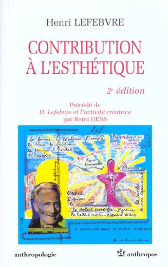 Couverture du livre « Contribution à l'esthétique (2e édition) » de Henri Lefebvre aux éditions Economica
